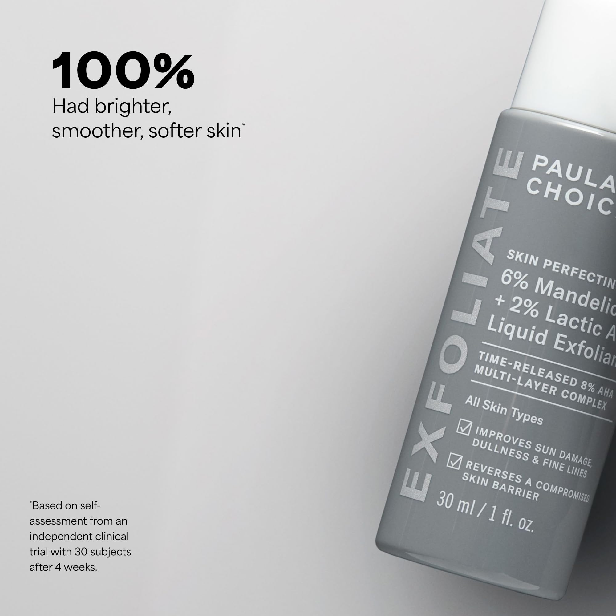 Paula's Choice alpha hydroxy acid skincare fluid with six percent mandelic acid and yarrow extract