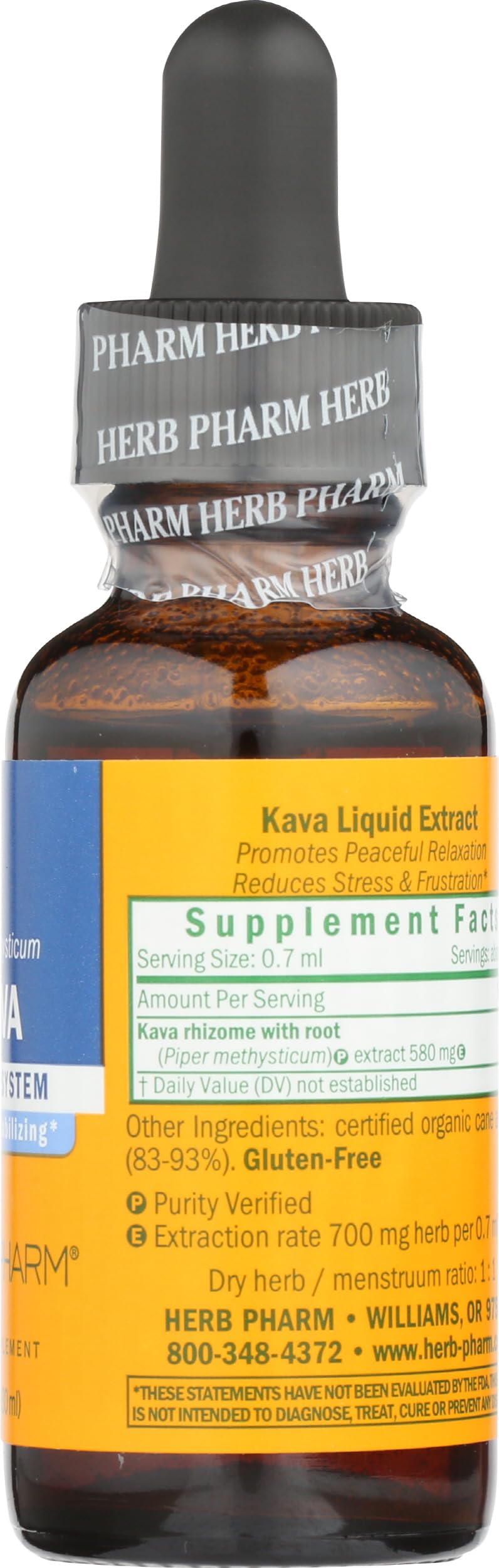 Authentic USA imported Herb Pharm Pharma Kava liquid formula for stress relief