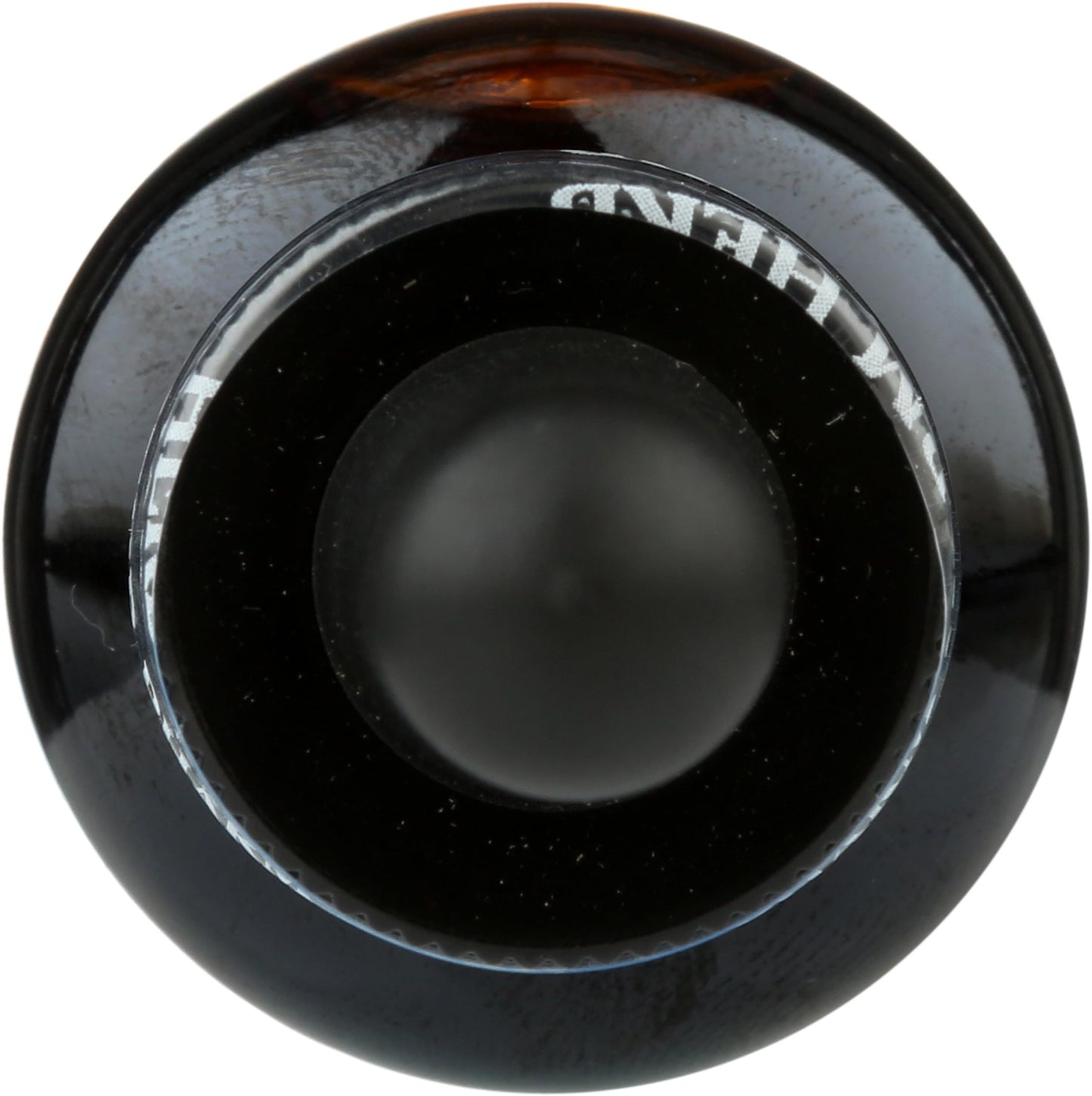 Close up of the dropper bulb and organic cane alcohol formulation details on the product label