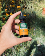 Side view of Herb Pharm liquid immune supplement bottle