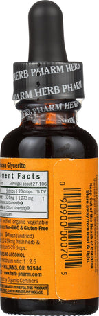 Close up of Herb Pharm Echinacea dropper bottle