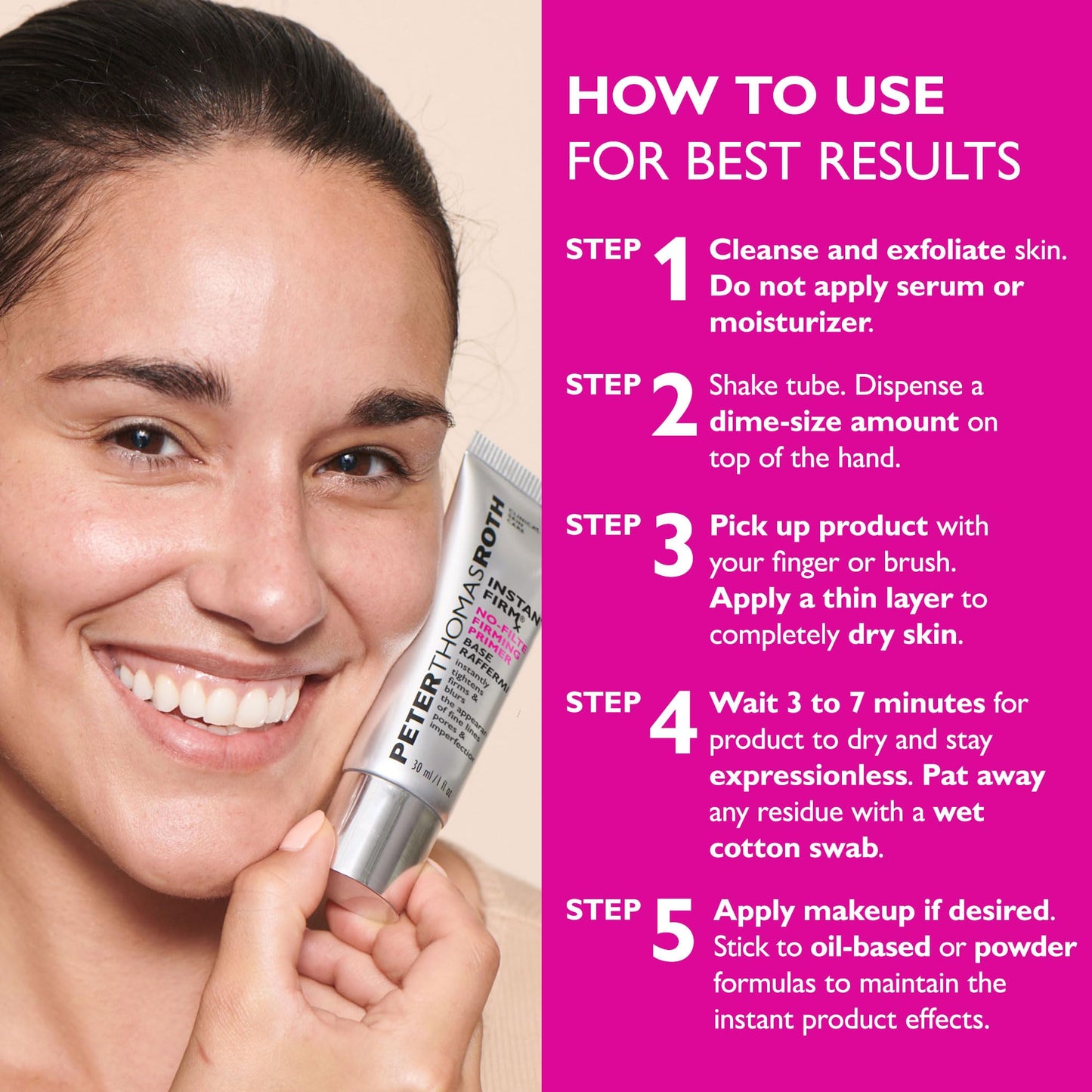 Premium skincare packaging for Peter Thomas Roth face primer