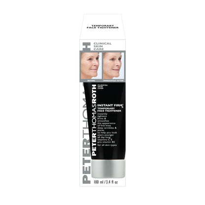 Peter Thomas Roth Instant FIRMx skincare tube packaging