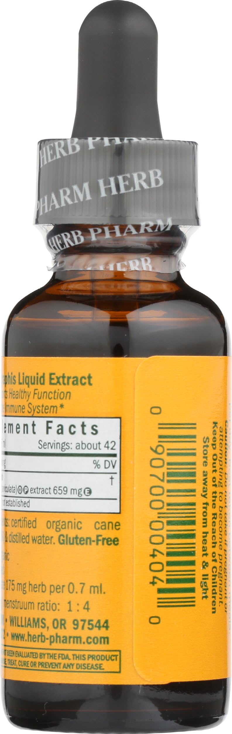 Herb Pharm Andrographis 1 fluid ounce dropper bottle imported USA formula