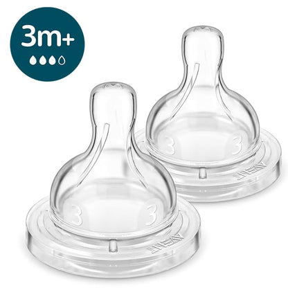 Top angle shot of the retail box showcasing authentic USA imported packaging for the four count nipple set.