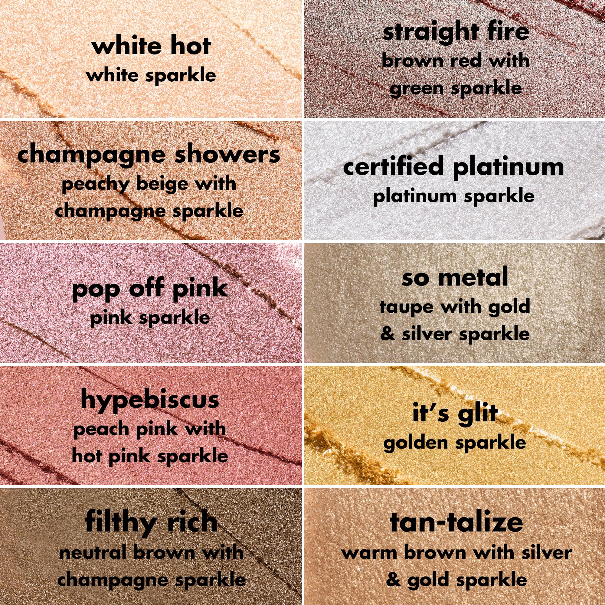 E.L.F. Champagne Showers eyeshadow swatch on skin