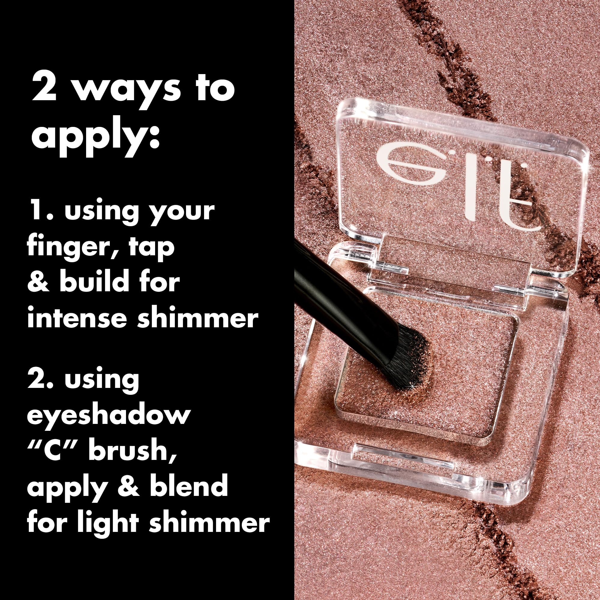 E.L.F. Fine As Fleck glitter texture close up