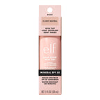E.L.F. Halo Glow Skin Tint texture spread on skin