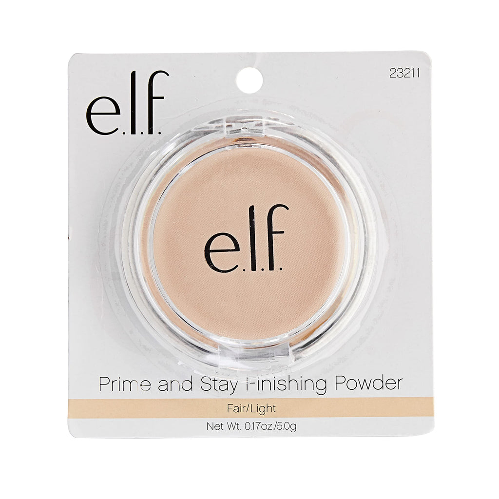 E.l.f. sheer matte powder back packaging and ingredient label