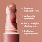 E.l.f. Halo Glow highlighter applicator dispensing formula