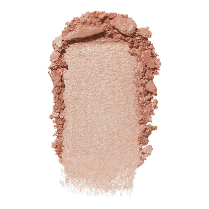 Swatches of e.l.f. Halo Glow Silky Powder Highlighter Blush Money on different skin tones