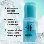 E.l.f. Stay Cool Primer Stick held in hand demonstrating travel-friendly size.