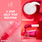 E.l.f. Jelly Pop Dew Primer applied on hand showing dewy finish