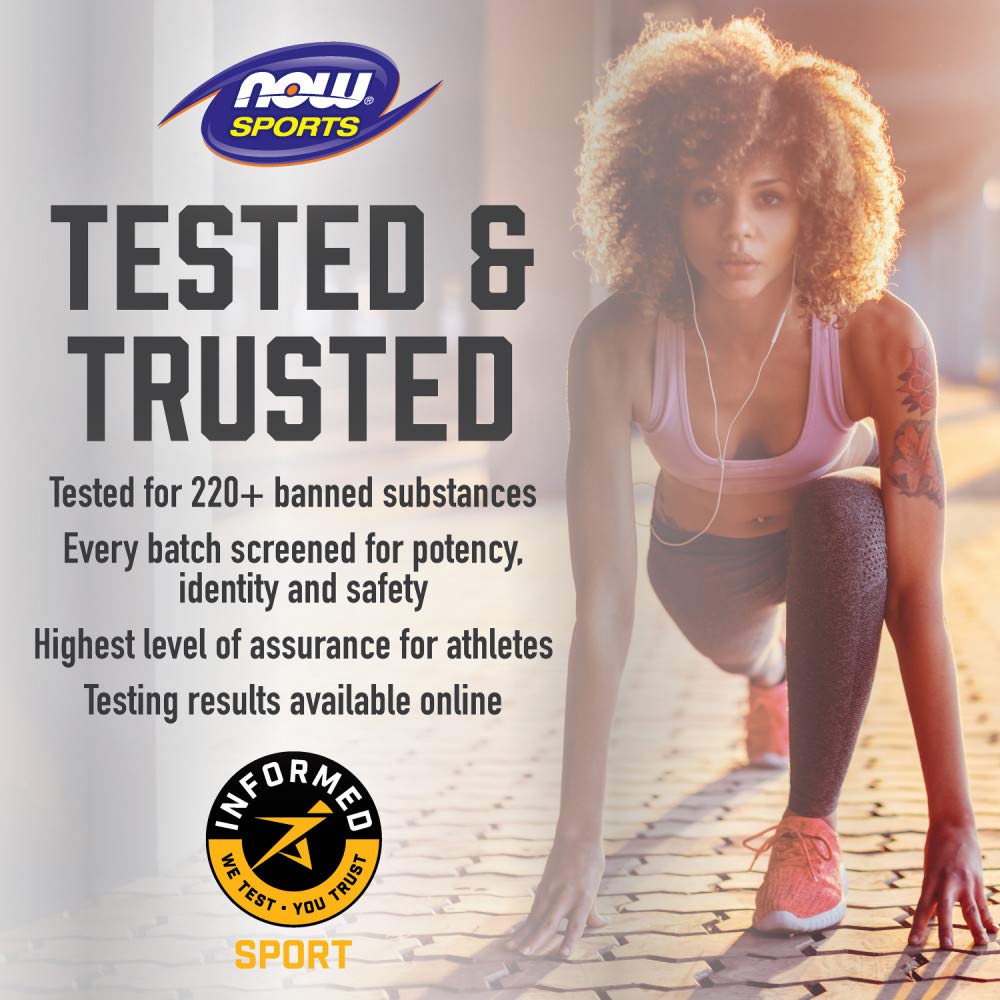 NOW Sports L-Carnitine 3000 mg citrus flavor clean fitness supplement for muscle recovery