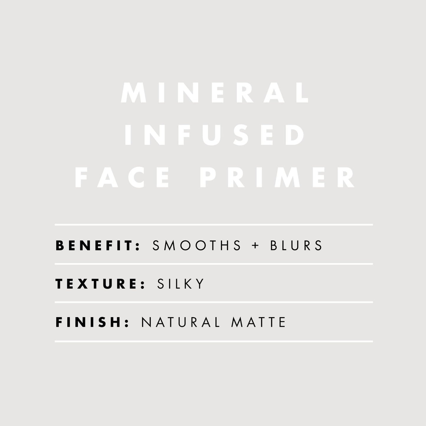 E.L.F. Cosmetics Mineral Infused Face Primer side profile showing 1 fluid ounce size