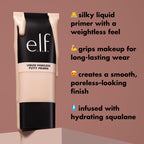 Close-up view of e.l.f. Liquid Poreless Putty Primer bottle applicator tip