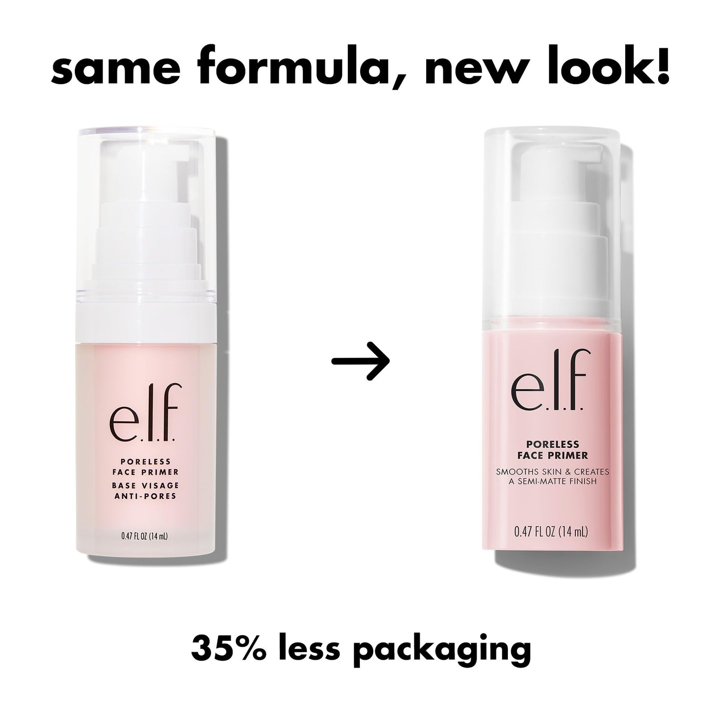Texture swatch of E.l.f. Poreless Face Primer showing matte finish