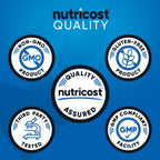 Nutricost 3000mg creatine capsules container side view