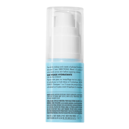 e.l.f. Hydrating Face Primer shown with makeup brush