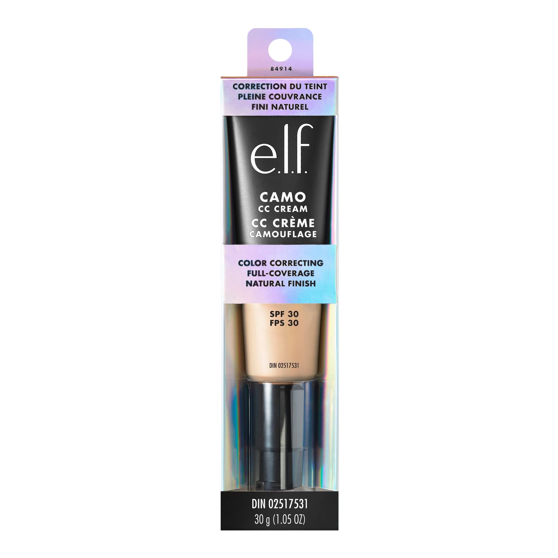Light warm shade foundation cream formulation on fair skin tone overview