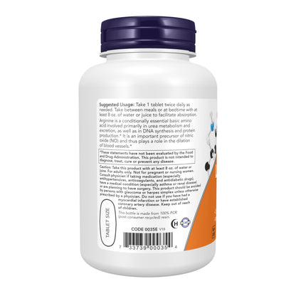 Now Foods Nitric Oxide Precursor amino acid package side details