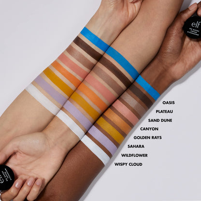 Open jar of E.l.f. No Budge Cream Eyeshadow showing shade
