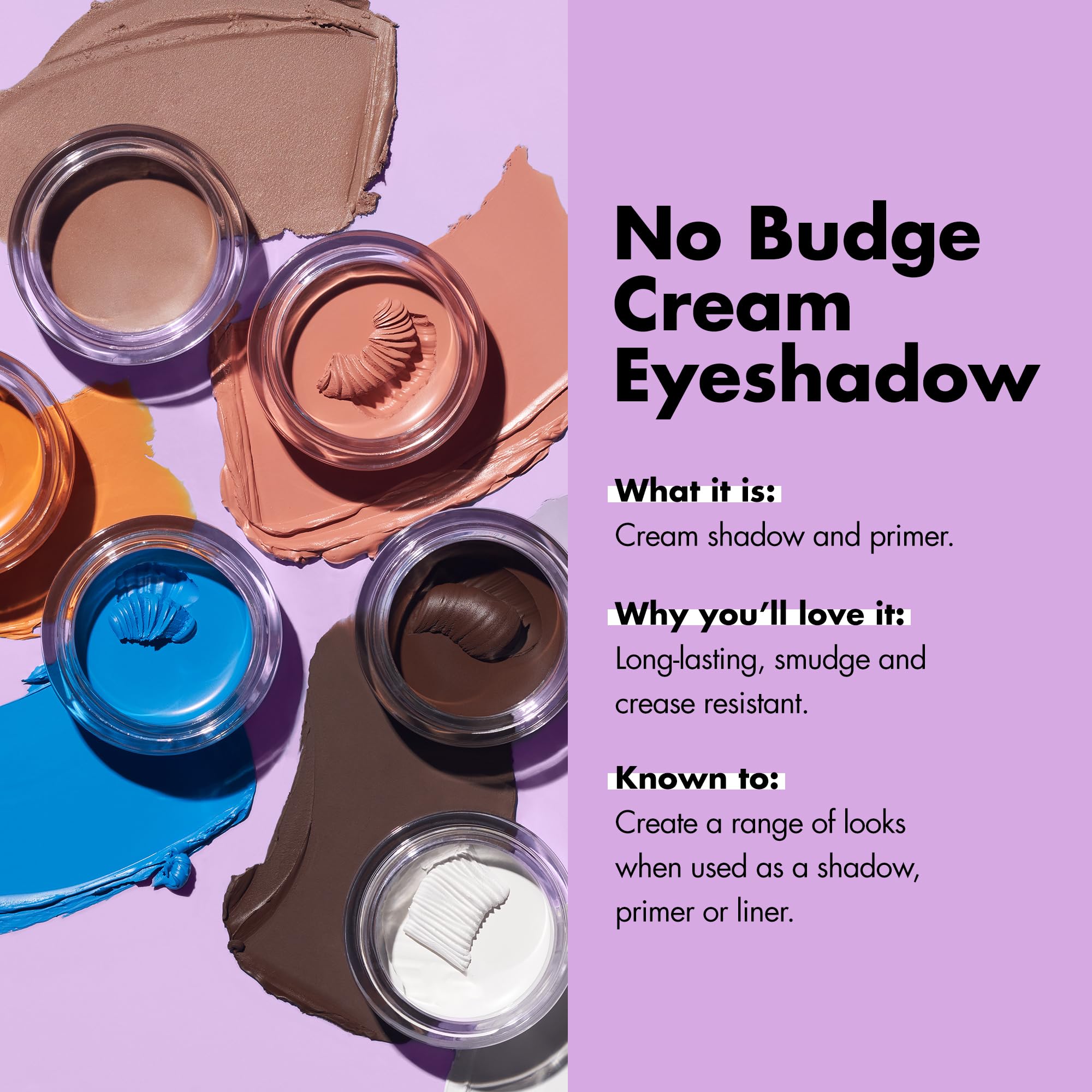 E.l.f. No Budge Cream Eyeshadow applicator and product