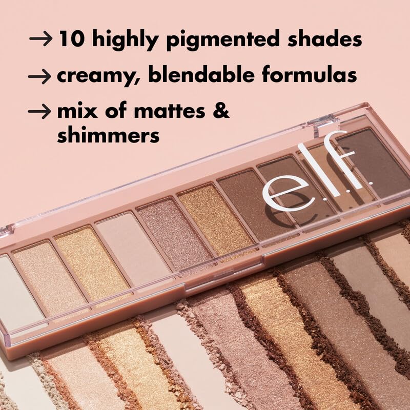 E.l.f. Perfect 10 Eyeshadow Palette packaging back view