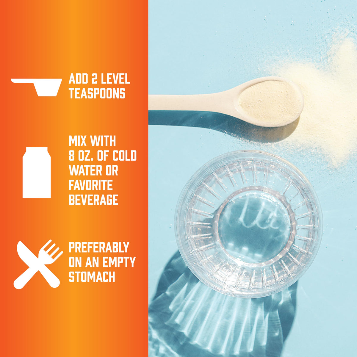 NOW Sports L-Arginine serving size scoop illustration