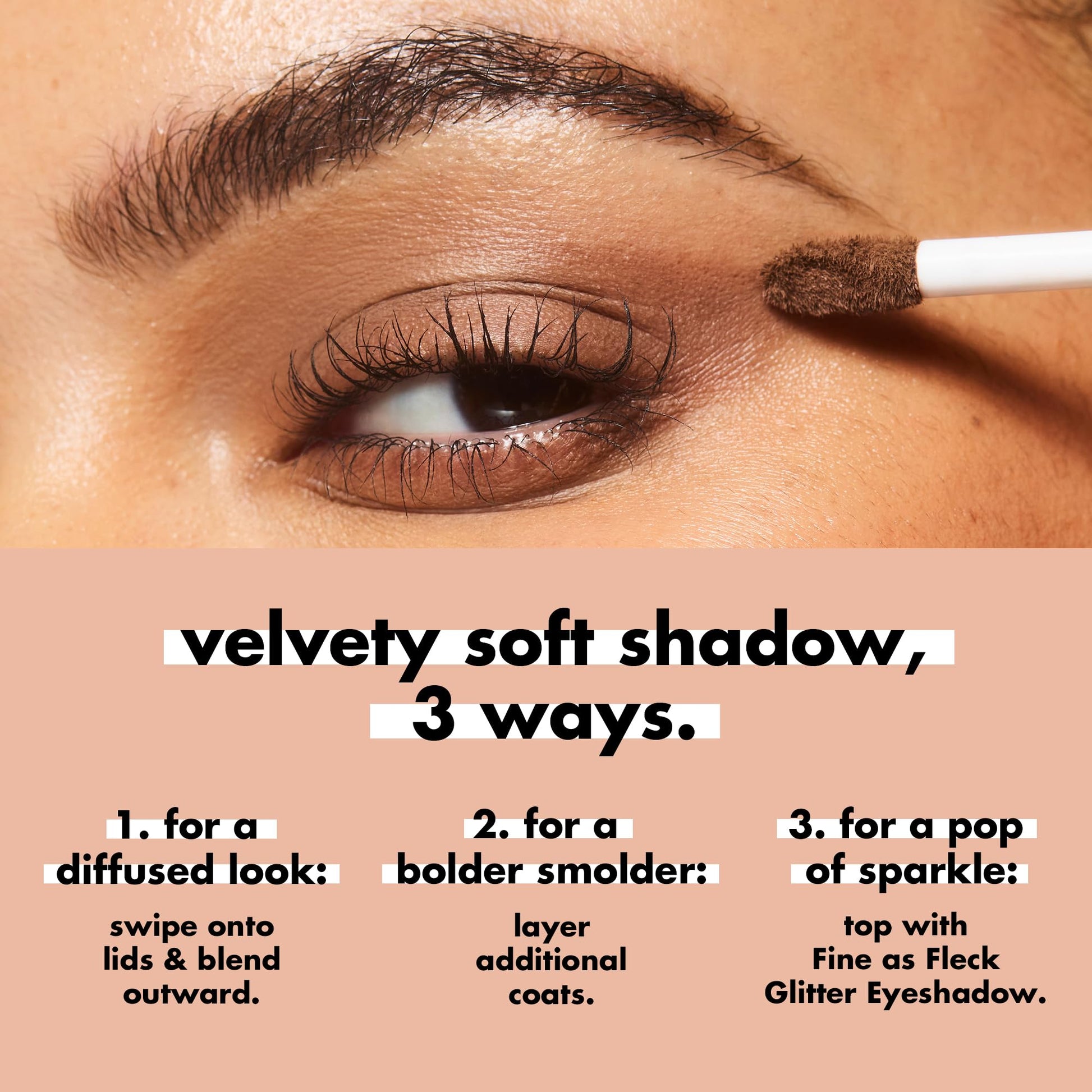 Beige and Boujee eyeshadow applicator wand detail