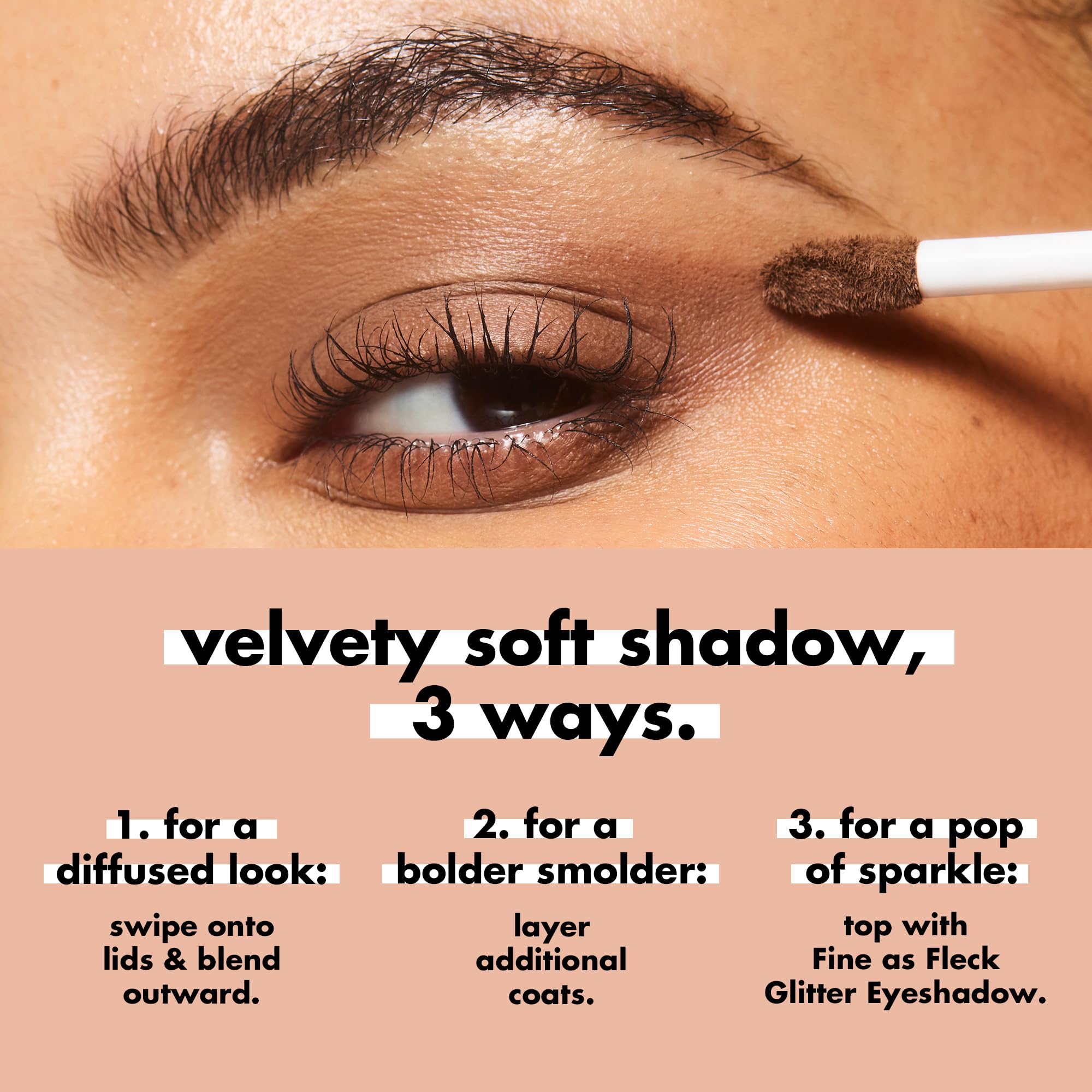 Beige and Boujee eyeshadow applicator wand detail