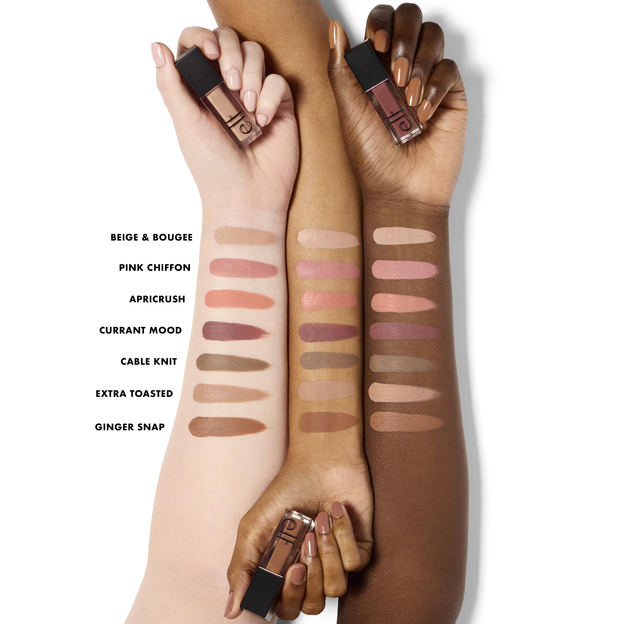 e.l.f. Liquid Velvet Eyeshadow soft matte finish on eyelid