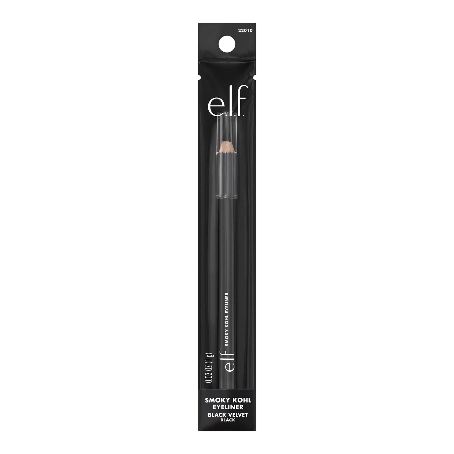 E.l.f. Cosmetics long lasting matte black eye pencil application view