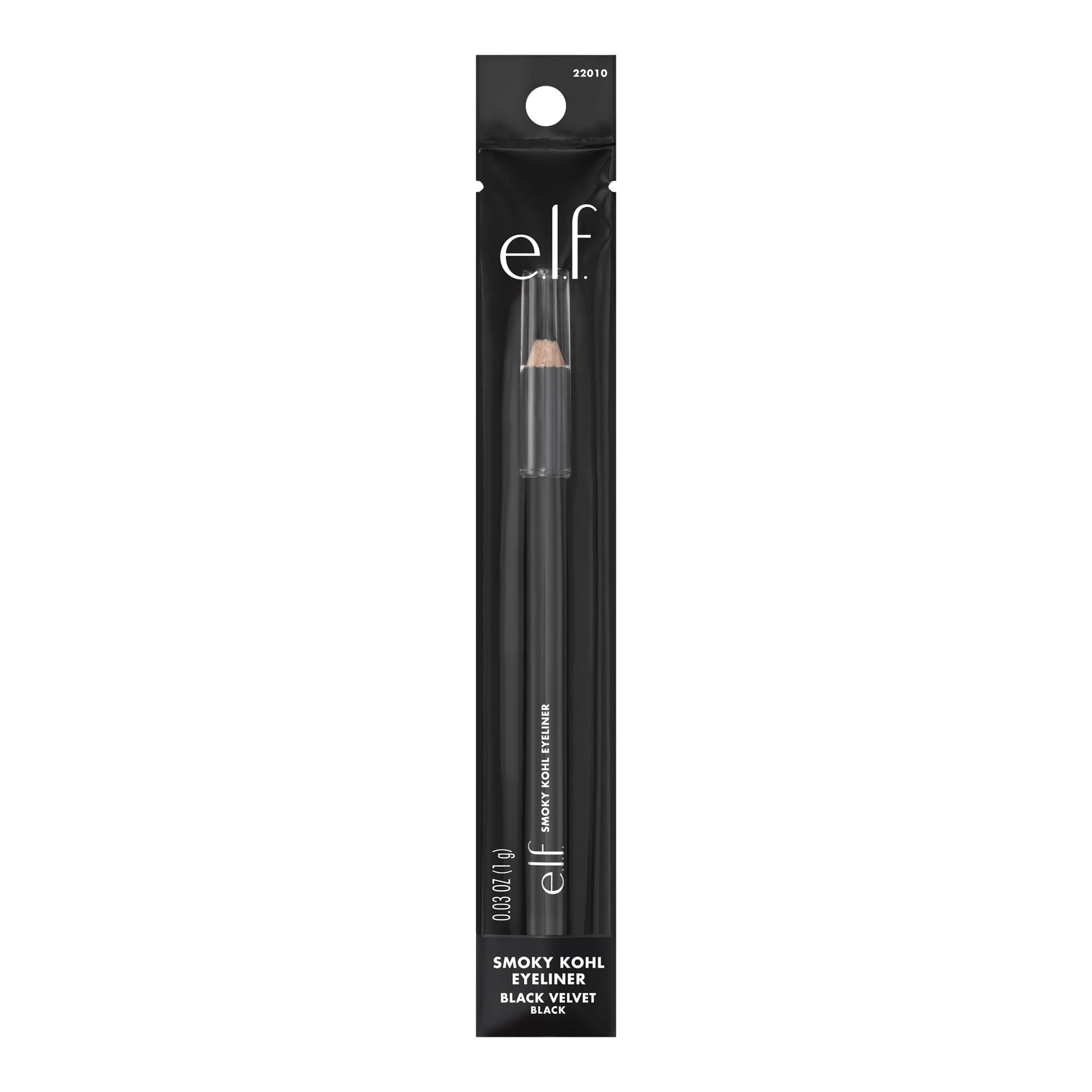 E.l.f. Cosmetics long lasting matte black eye pencil application view