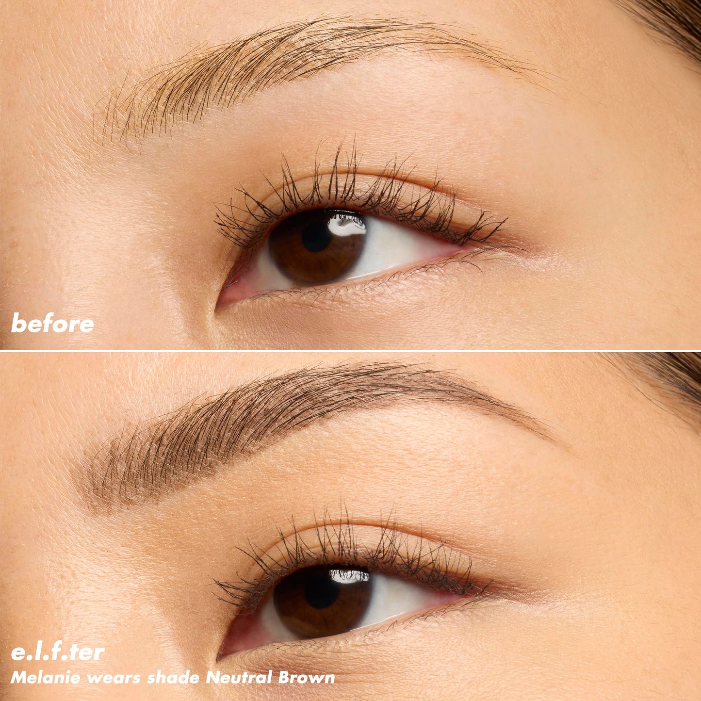 Back packaging view of the imported vegan and cruelty-free eyebrow pencil detailing directions.