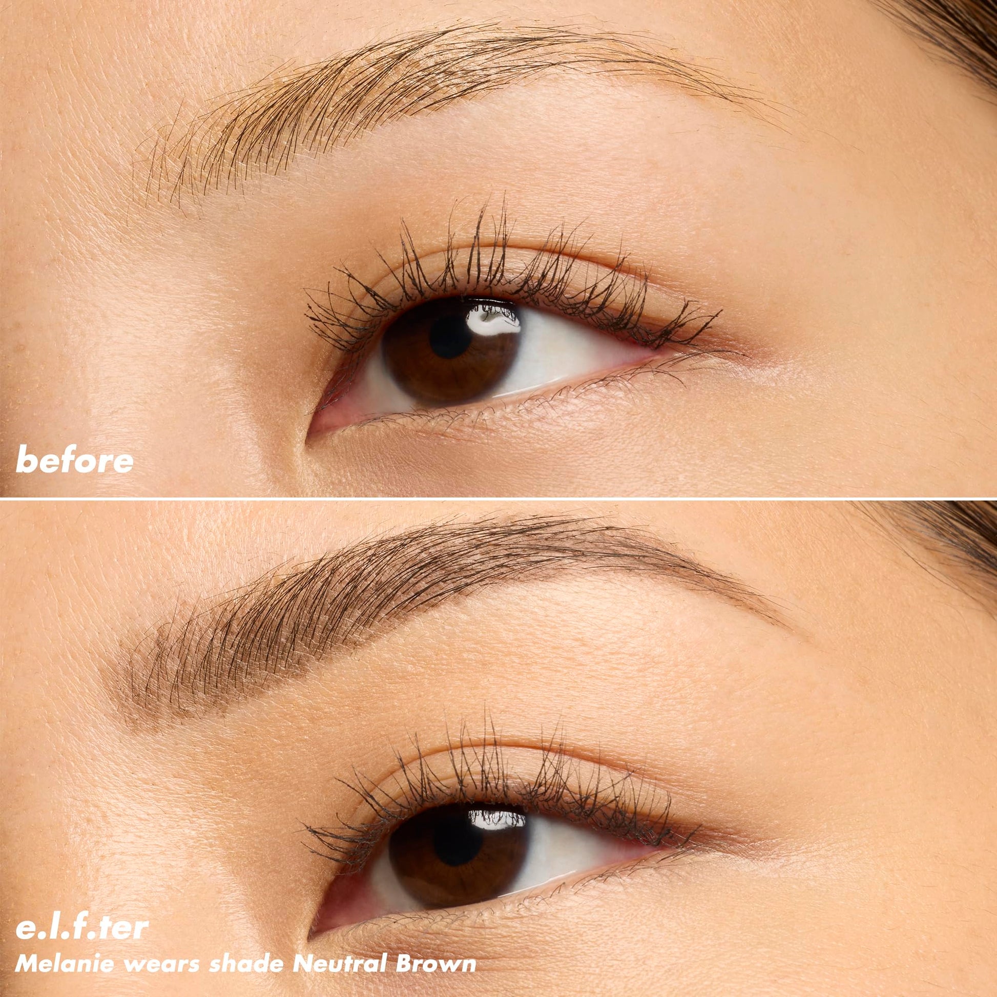 Back packaging view of the imported vegan and cruelty-free eyebrow pencil detailing directions.