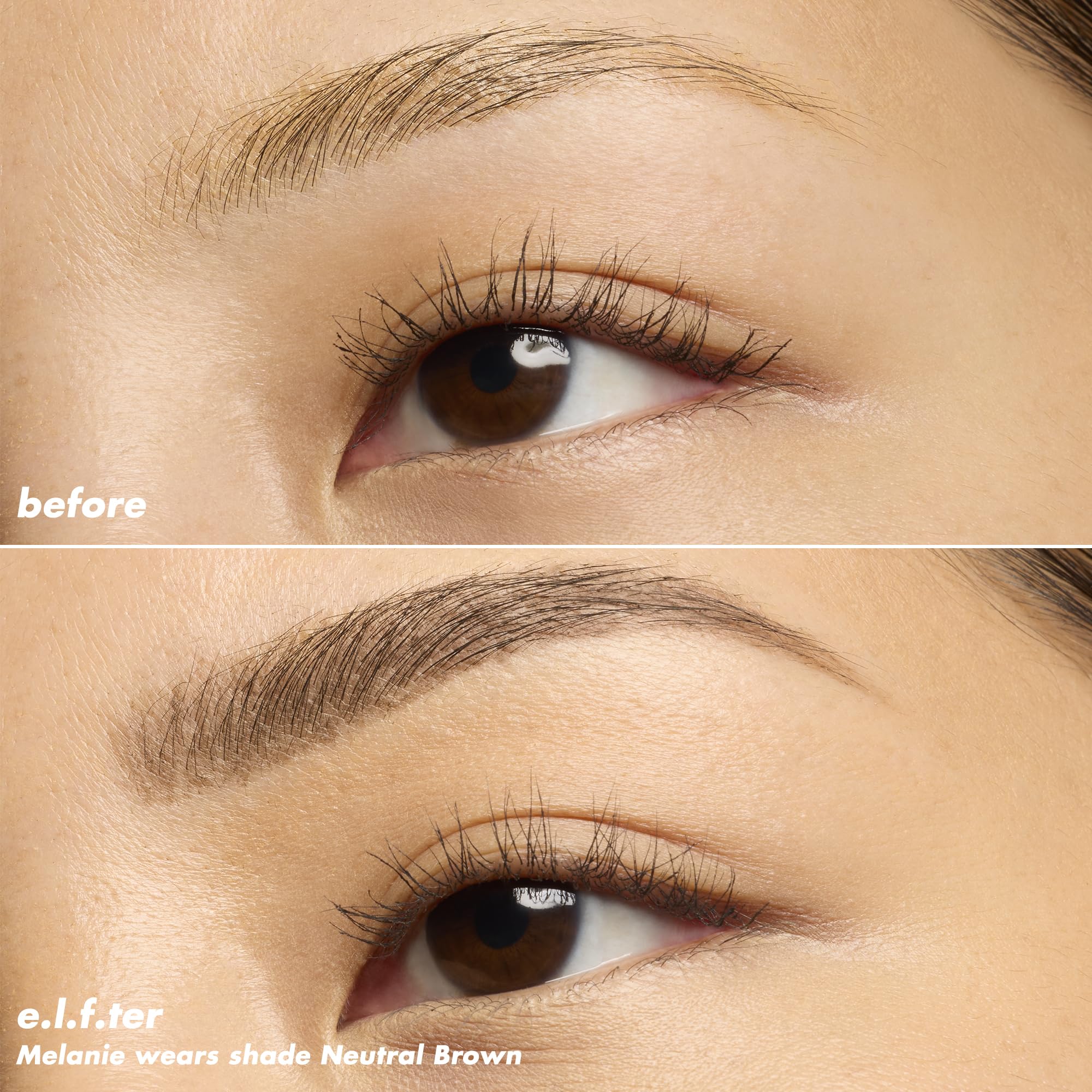 Back packaging view of the imported vegan and cruelty-free eyebrow pencil detailing directions.