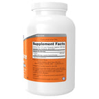 Now Foods L-Lysine Pure Powder supplement label details