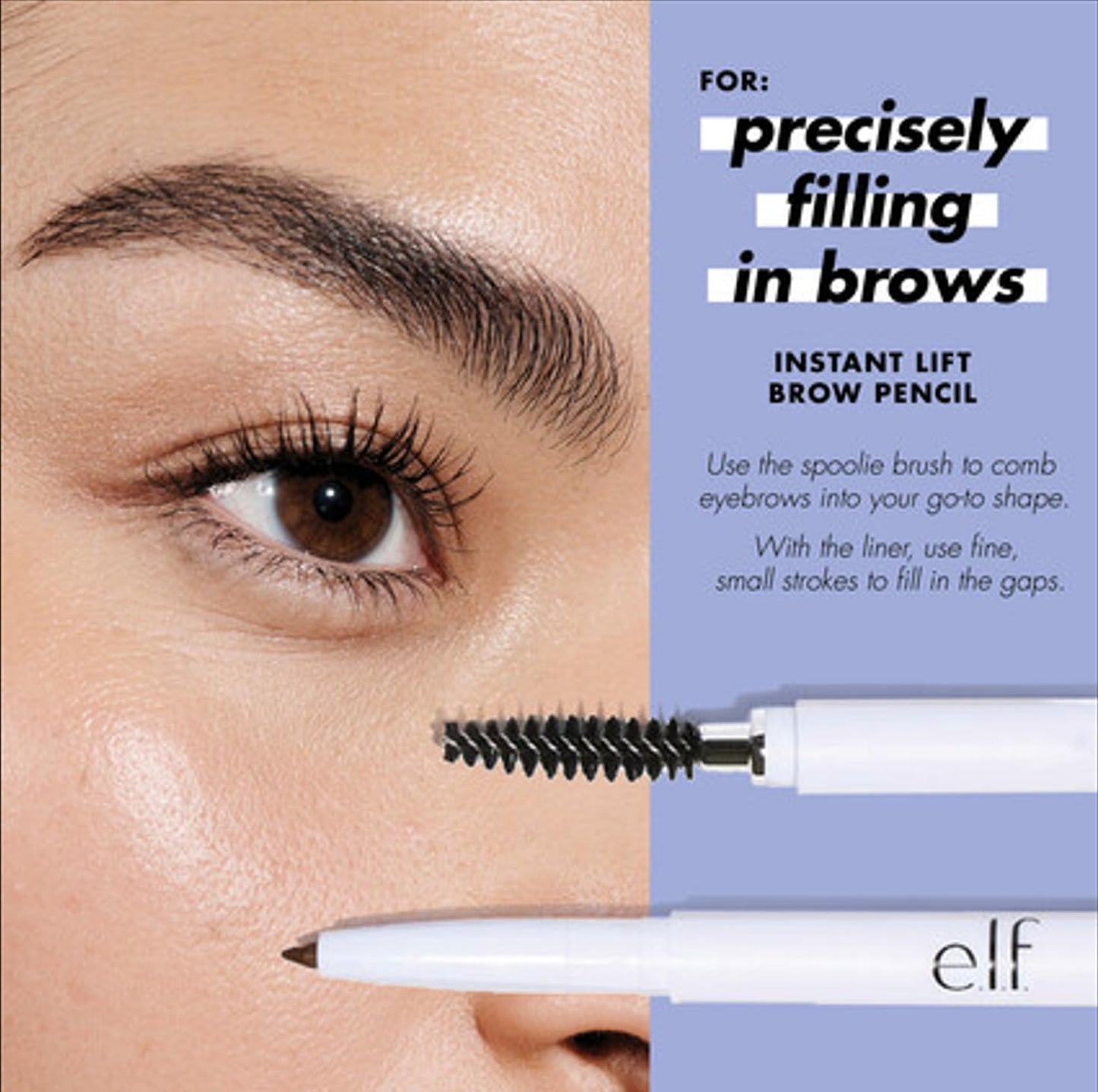 E.l.f. Instant Lift Brow Pencil swatch in Neutral Brown