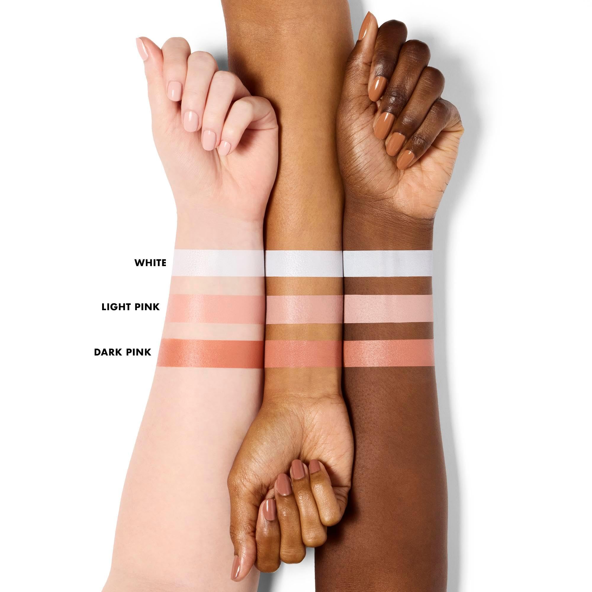 Swatch of e.l.f. Soft Glam Brightening Corrector Light Pink on skin