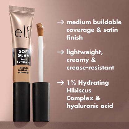 Close up of e.l.f. concealer applicator wand