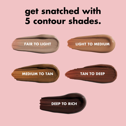 Back of the e.l.f. Halo Glow Contour packaging displaying the vegan and cruelty free logos and ingredients list