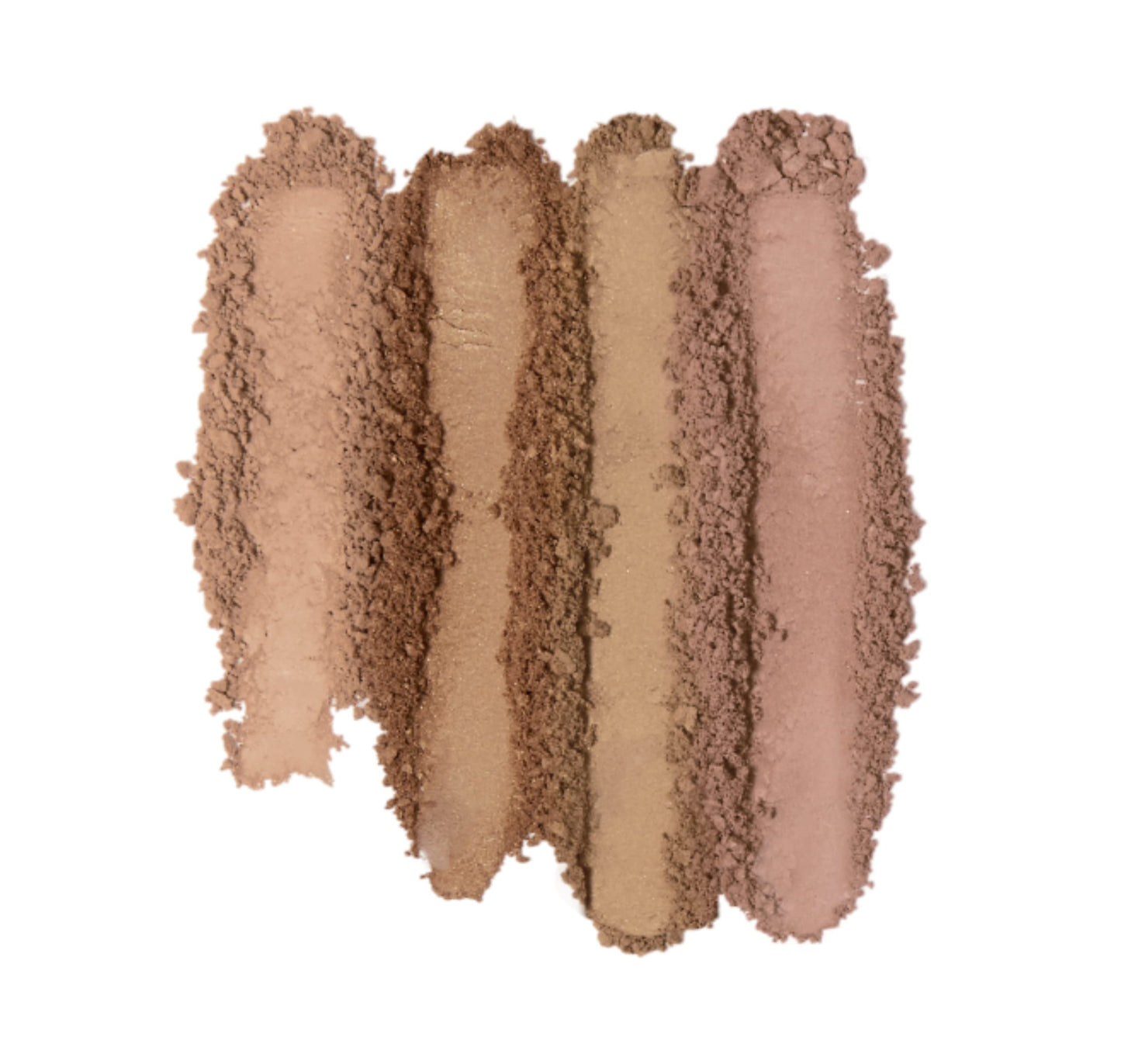 E.l.f. Cosmetics contour and bronzer palette matte and shimmer shades close up view