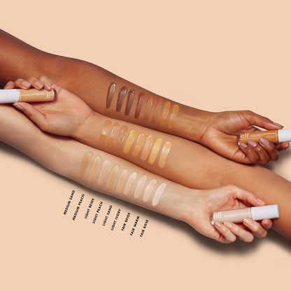 Imported USA cosmetics face makeup product packaging details.