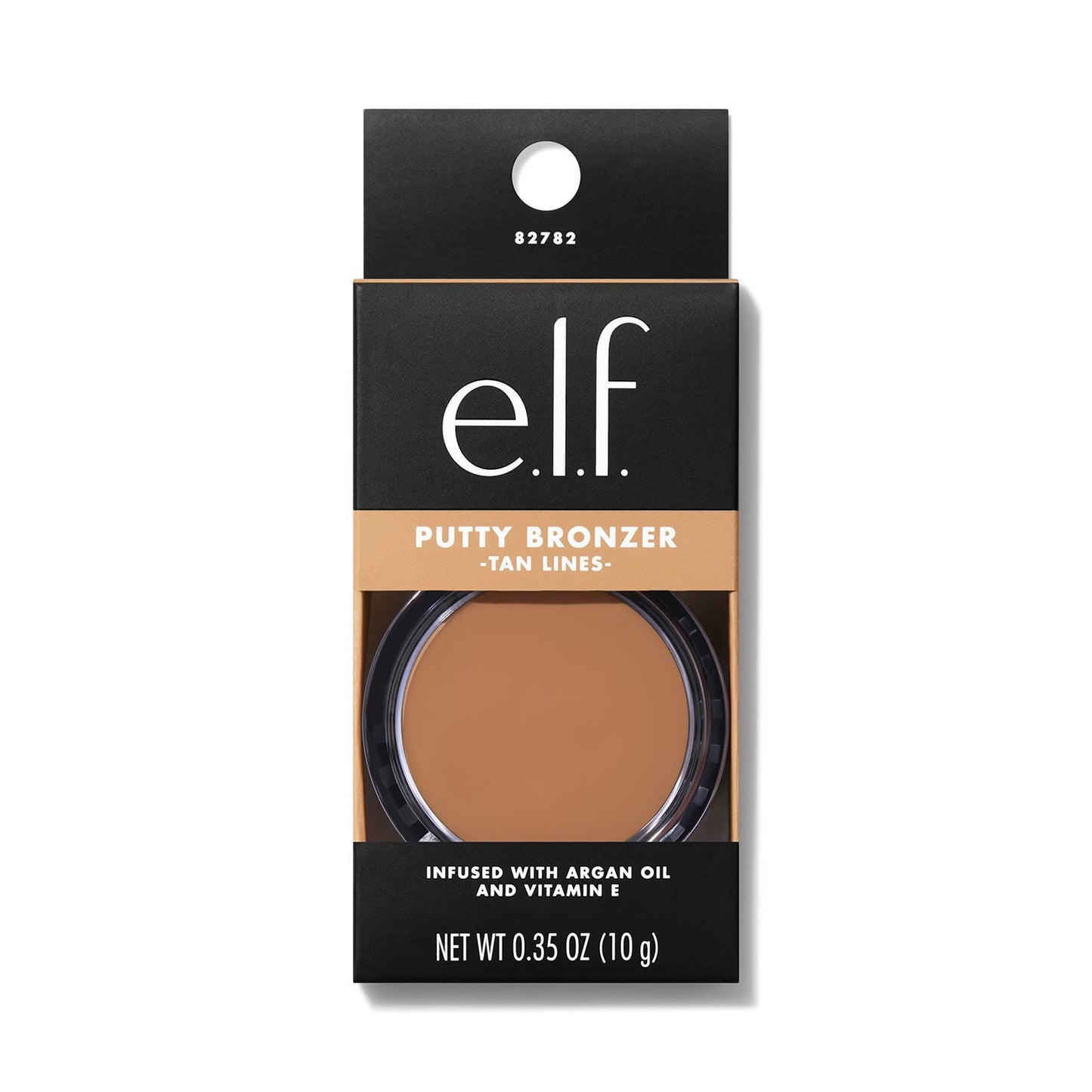 E.l.f. Putty Bronzer creamy semi matte texture inside open jar
