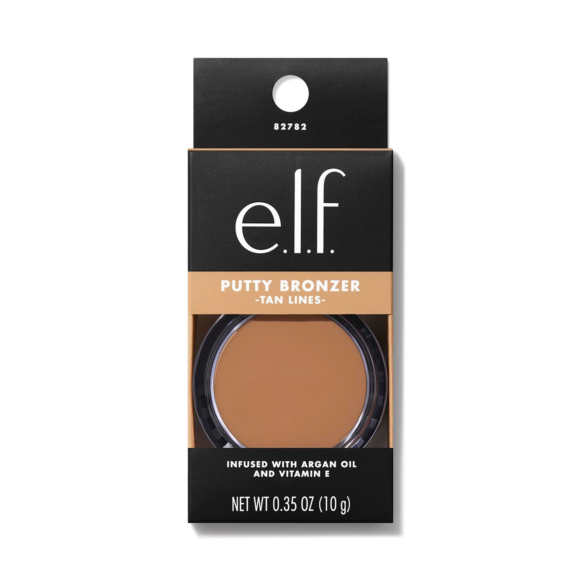 E.l.f. Putty Bronzer creamy semi matte texture inside open jar