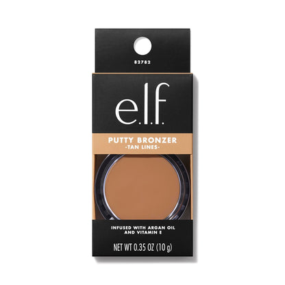 E.l.f. Putty Bronzer creamy semi matte texture inside open jar