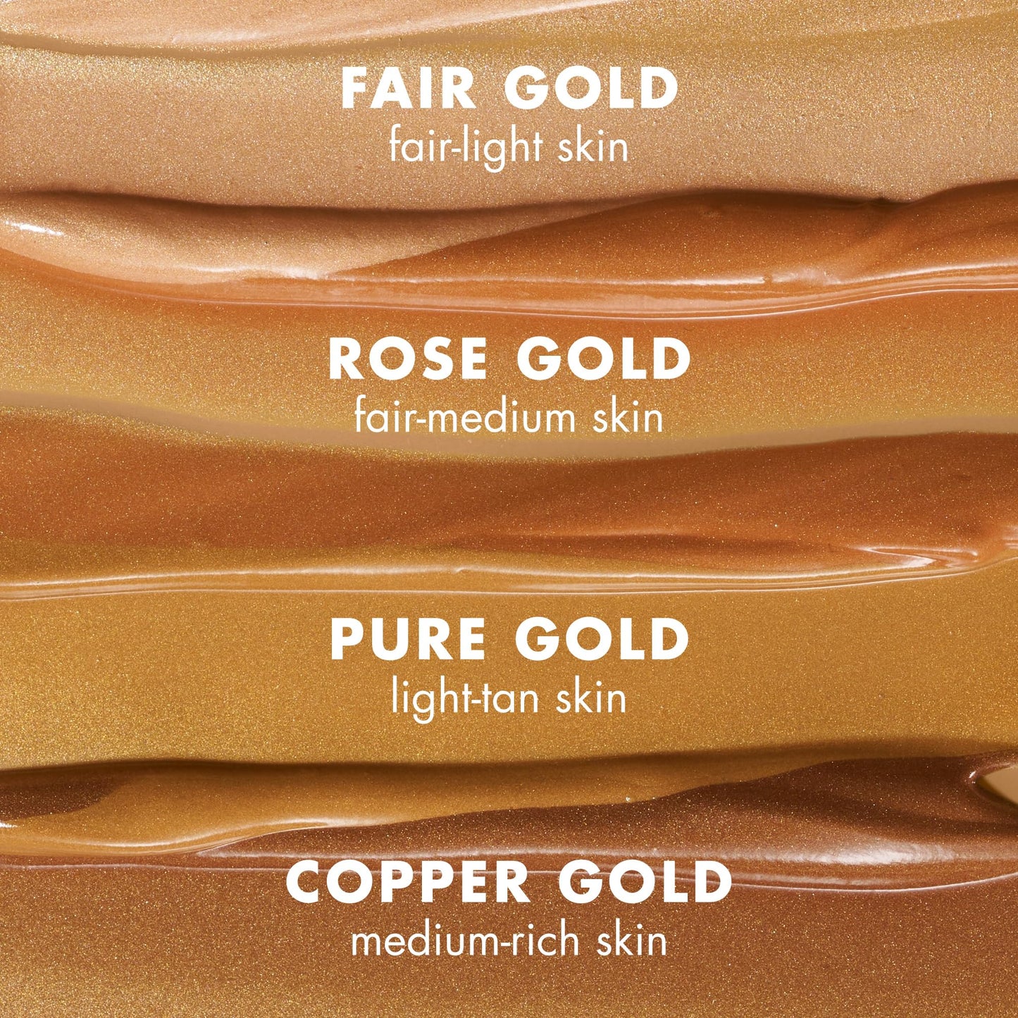 Close up shot of the dropper applicator dispensing the bronze serum formula.