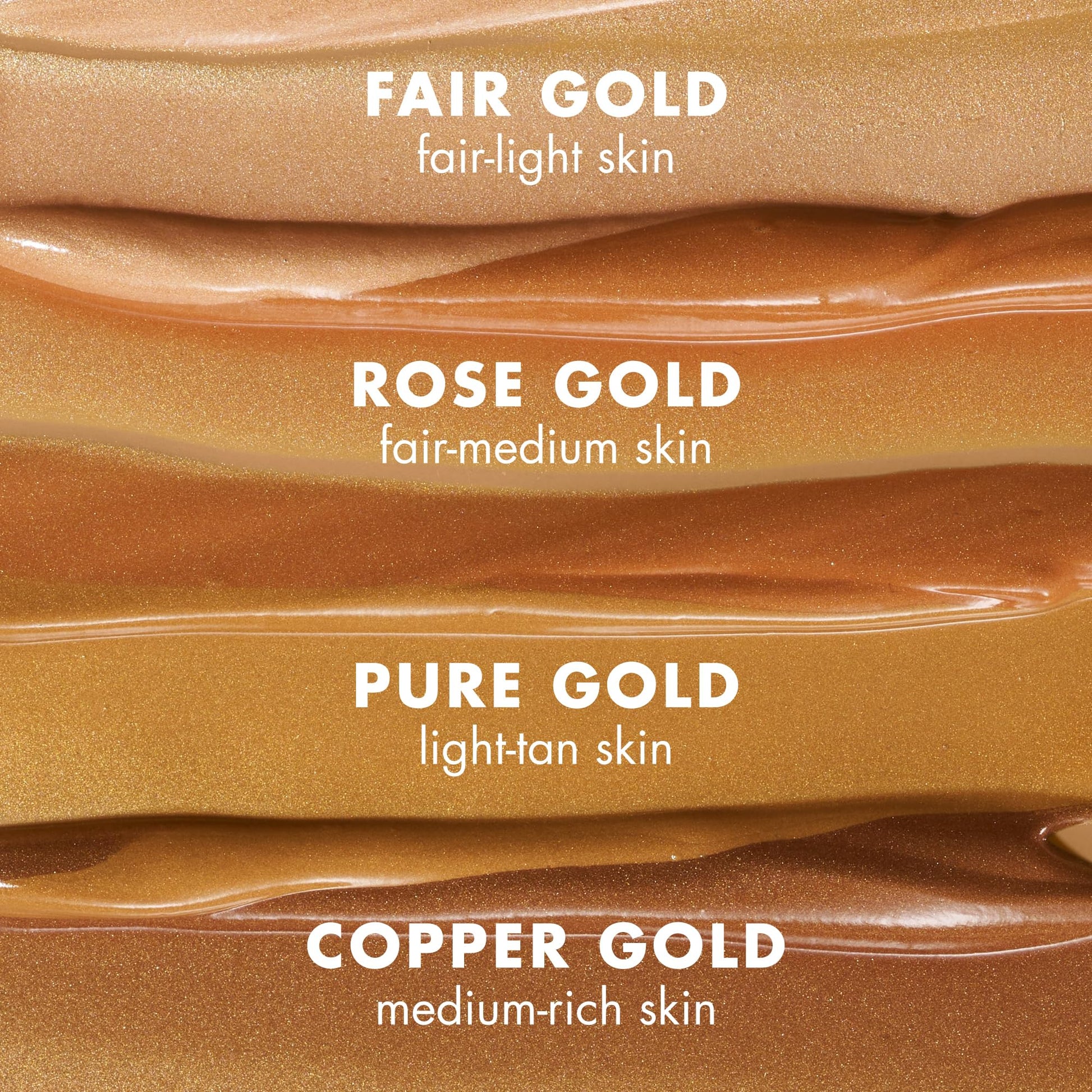 Close up shot of the dropper applicator dispensing the bronze serum formula.