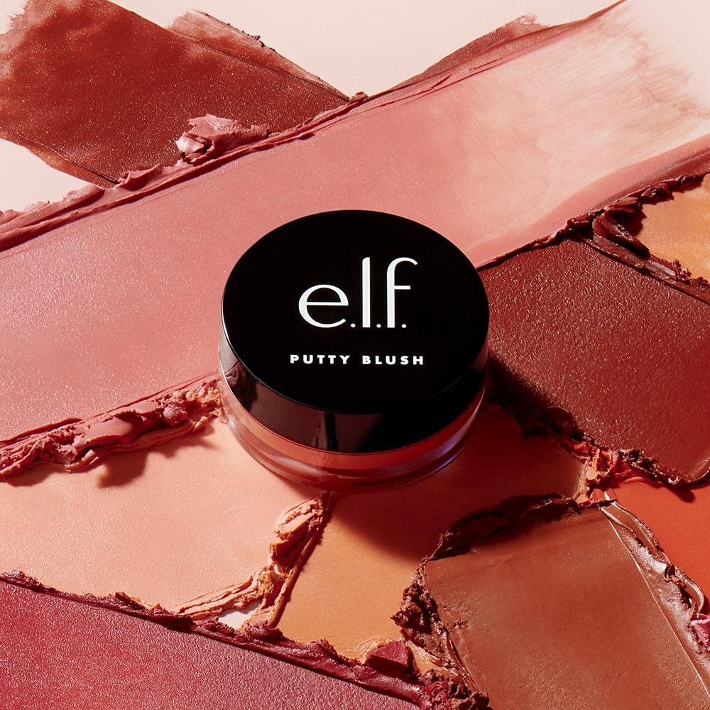 E.L.F. vegan and cruelty free putty blush with vitamin E close up product shot.